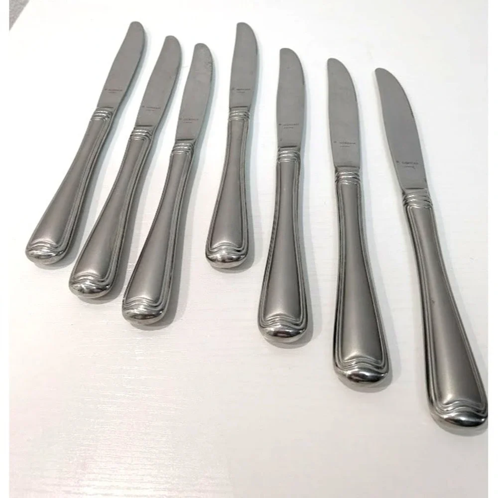 Gorham‎ MONET Frosted 7 Dinner Knives 9